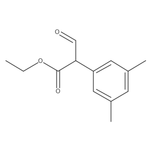 3-Oxo-2-(3,5-dimethylphenyl)propionic acid ethyl ester结构式