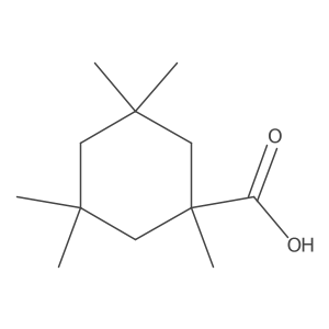 1,3,3,5,5-Pentamethylcyclohexane-1-carboxylic acid Structure