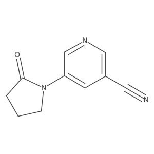 5-(2-Oxopyrrolidin-1-yl)nicotinonitrile Structure