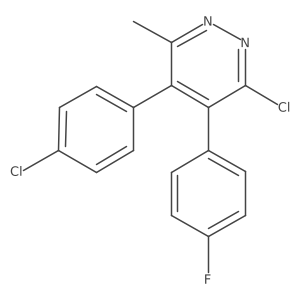 3-Chloro-5-(4-chlorophenyl)-4-(4-fluorophenyl)-6-methylpyridazine Structure