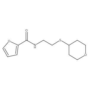 N-(2-((tetrahydro-2H-pyran-4-yl)thio)ethyl)furan-2-carboxamide Structure