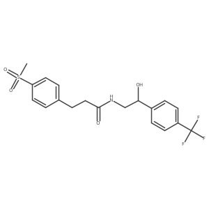 N-(2-hydroxy-2-(4-(trifluoromethyl)phenyl)ethyl)-3-(4-(methylsulfonyl)phenyl)propanamide结构式