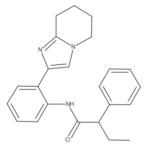 2-phenyl-N-(2-(5,6,7,8-tetrahydroimidazo[1,2-a]pyridin-2-yl)phenyl)butanamide Structure