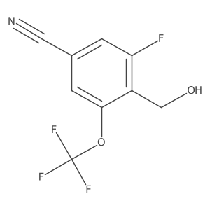 Benzonitrile, 3-fluoro-4-(hydroxymethyl)-5-(trifluoromethoxy)-结构式