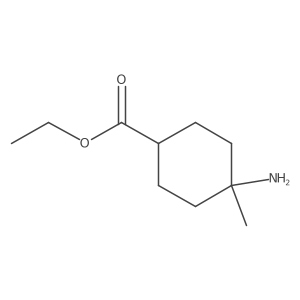 Ethyl 4-amino-4-methylcyclohexane-1-carboxylate结构式