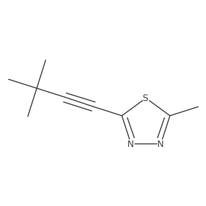 2-(3,3-Dimethylbut-1-yn-1-yl)-5-methyl-1,3,4-thiadiazole结构式