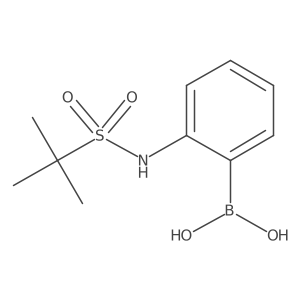 [2-(2-Methylpropane-2-sulfonamido)phenyl]boronic acid Structure