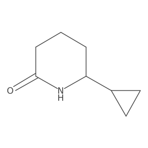 6-Cyclopropylpiperidin-2-one结构式