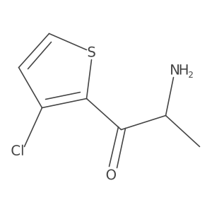 (2S)-2-amino-1-(3-chlorothiophen-2-yl)propan-1-one Structure