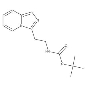 tert-butyl N-(2-{imidazo[1,5-a]pyridin-3-yl}ethyl)carbamate Structure