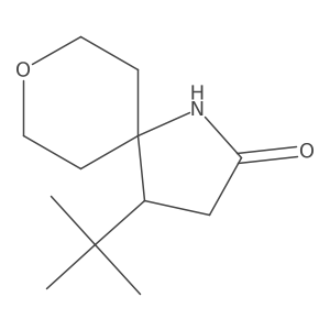 4-Tert-butyl-8-oxa-1-azaspiro[4.5]decan-2-one Structure