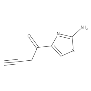 1-(2-Amino-1,3-thiazol-4-yl)but-3-yn-1-one Structure
