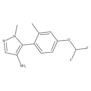 5-[4-(difluoromethoxy)-2-methylphenyl]-1-methyl-1H-pyrazol-4-amine Structure