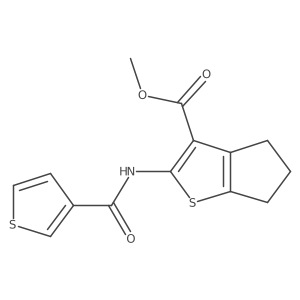 Methyl 2-(thiophene-3-amido)-4h,5h,6h-cyclopenta[b]thiophene-3-carboxylate Structure
