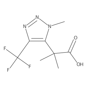 2-methyl-2-[1-methyl-4-(trifluoromethyl)-1H-1,2,3-triazol-5-yl]propanoic acid Structure