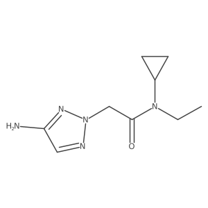 2-(4-amino-2H-1,2,3-triazol-2-yl)-N-cyclopropyl-N-ethylacetamide Structure