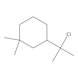 3-(2-Chloropropan-2-yl)-1,1-dimethylcyclohexane结构式