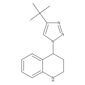 4-(4-tert-butyl-1H-1,2,3-triazol-1-yl)-1,2,3,4-tetrahydroquinoline Structure