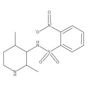 N-(2,4-dimethylpiperidin-3-yl)-2-nitrobenzene-1-sulfonamide结构式