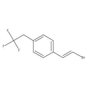 1-(2-Bromoethenyl)-4-(2,2,2-trifluoroethyl)benzene Structure