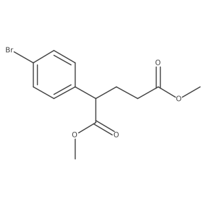 Dimethyl 2-(4-bromophenyl)pentanedioate Structure