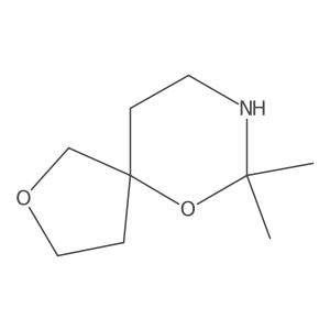 7,7-Dimethyl-2,6-dioxa-8-azaspiro[4.5]decane结构式
