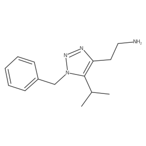 2-[1-benzyl-5-(propan-2-yl)-1H-1,2,3-triazol-4-yl]ethan-1-amine Structure