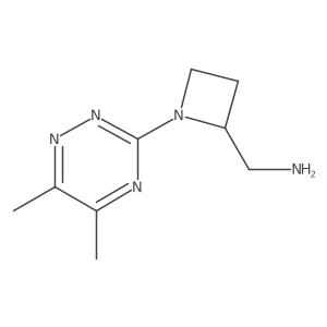 [1-(Dimethyl-1,2,4-triazin-3-yl)azetidin-2-yl]methanamine Structure