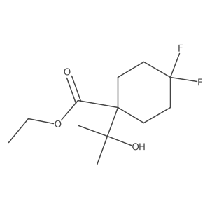 Ethyl 4,4-difluoro-1-(2-hydroxypropan-2-yl)cyclohexane-1-carboxylate Structure