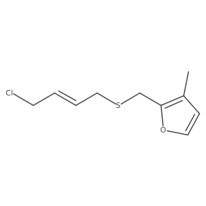 2-{[(4-Chlorobut-2-en-1-yl)sulfanyl]methyl}-3-methylfuran结构式