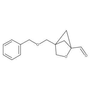 4-[(Benzyloxy)methyl]-2-oxabicyclo[2.1.1]hexane-1-carbaldehyde Structure