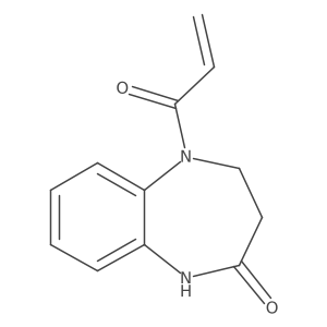 5-(prop-2-enoyl)-2,3,4,5-tetrahydro-1H-1,5-benzodiazepin-2-one Structure