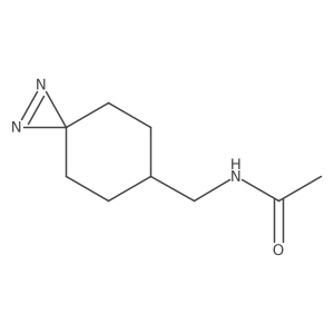 N-({1,2-diazaspiro[2.5]oct-1-en-6-yl}methyl)acetamide结构式