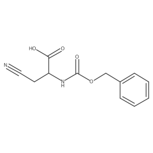 (R)-2-(((Benzyloxy)carbonyl)amino)-3-cyanopropanoic acid结构式