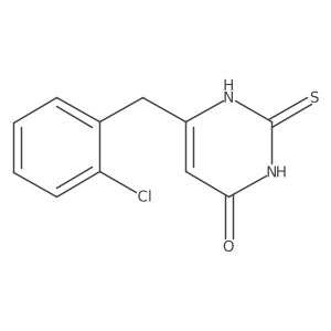 6-(2-chlorobenzyl)-2-thioxo-2,3-dihydropyrimidin-4(1H)-one Structure
