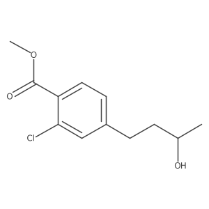 methyl 2-chloro-4-[(3S)-3-hydroxybutyl]benzoate结构式