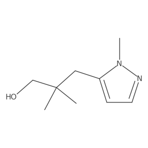 2,2-dimethyl-3-(1-methyl-1H-pyrazol-5-yl)propan-1-ol Structure