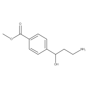 Methyl 4-(3-amino-1-hydroxypropyl)benzoate Structure