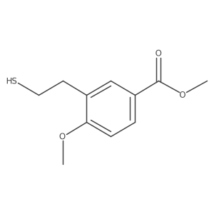 Methyl 4-methoxy-3-(2-sulfanylethyl)benzoate结构式