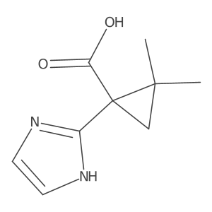 1-(1H-imidazol-2-yl)-2,2-dimethylcyclopropane-1-carboxylic acid Structure