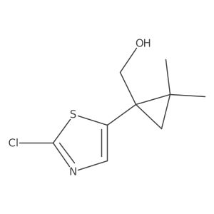 [1-(2-Chloro-1,3-thiazol-5-yl)-2,2-dimethylcyclopropyl]methanol Structure
