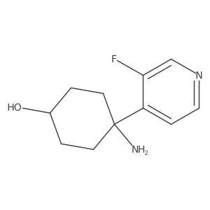4-Amino-4-(3-fluoropyridin-4-yl)cyclohexan-1-ol Structure