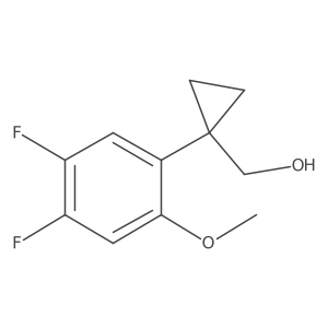 [1-(4,5-Difluoro-2-methoxyphenyl)cyclopropyl]methanol结构式
