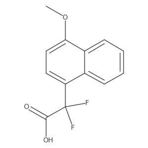 2,2-Difluoro-2-(4-methoxynaphthalen-1-yl)acetic acid结构式