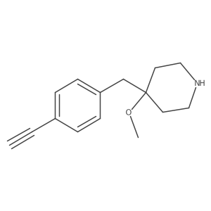 4-[(4-Ethynylphenyl)methyl]-4-methoxypiperidine结构式