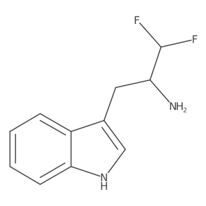 1,1-difluoro-3-(1H-indol-3-yl)propan-2-amine Structure