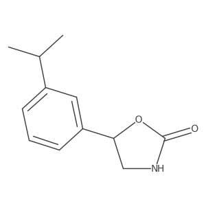 5-[3-(Propan-2-yl)phenyl]-1,3-oxazolidin-2-one结构式