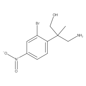 3-Amino-2-(2-bromo-4-nitrophenyl)-2-methylpropan-1-ol Structure