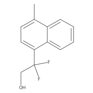 2,2-Difluoro-2-(4-methylnaphthalen-1-yl)ethan-1-ol Structure