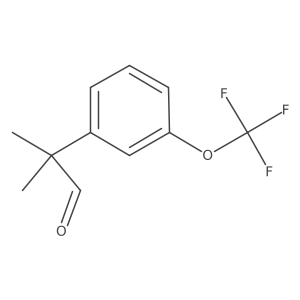 2-Methyl-2-[3-(trifluoromethoxy)phenyl]propanal结构式